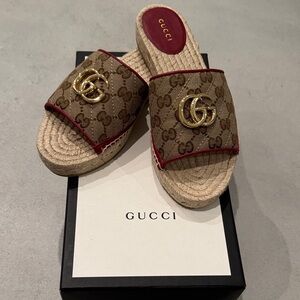Gucci Women’s ESPADRILLES Red Accent 37 7 7.5